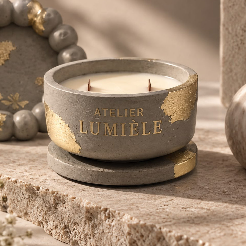 Citronella & Clove Repel – Sculpted Stone Vessel (200g)