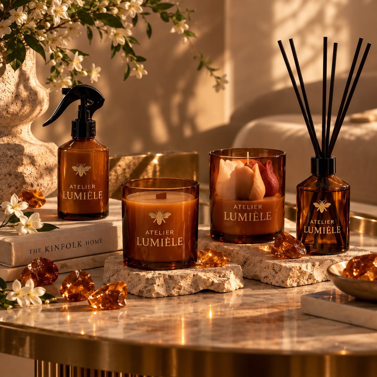 Amber Luxe Glass Collection