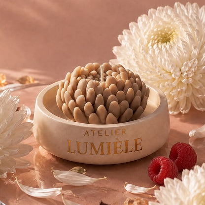 Chrysanthemum – Sculpted Mineral Vessel (200g)