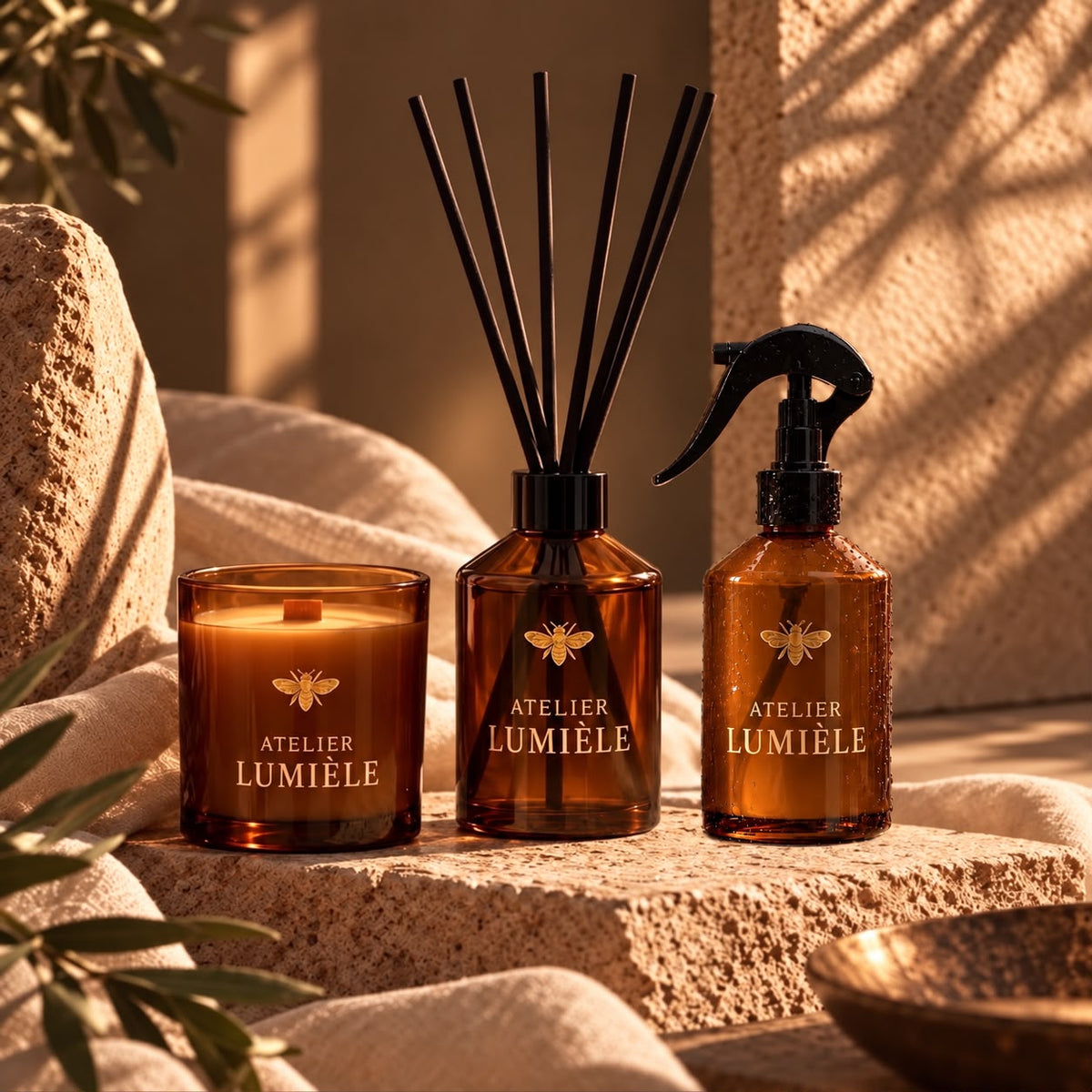Amber Glass Gift Set 1.2.