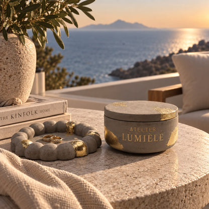 Citronella & Clove Repel – Sculpted Stone Vessel (200g)