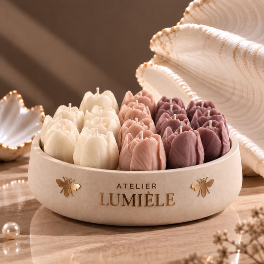Tulips – Large Sculpted Mineral Vessel (900g)