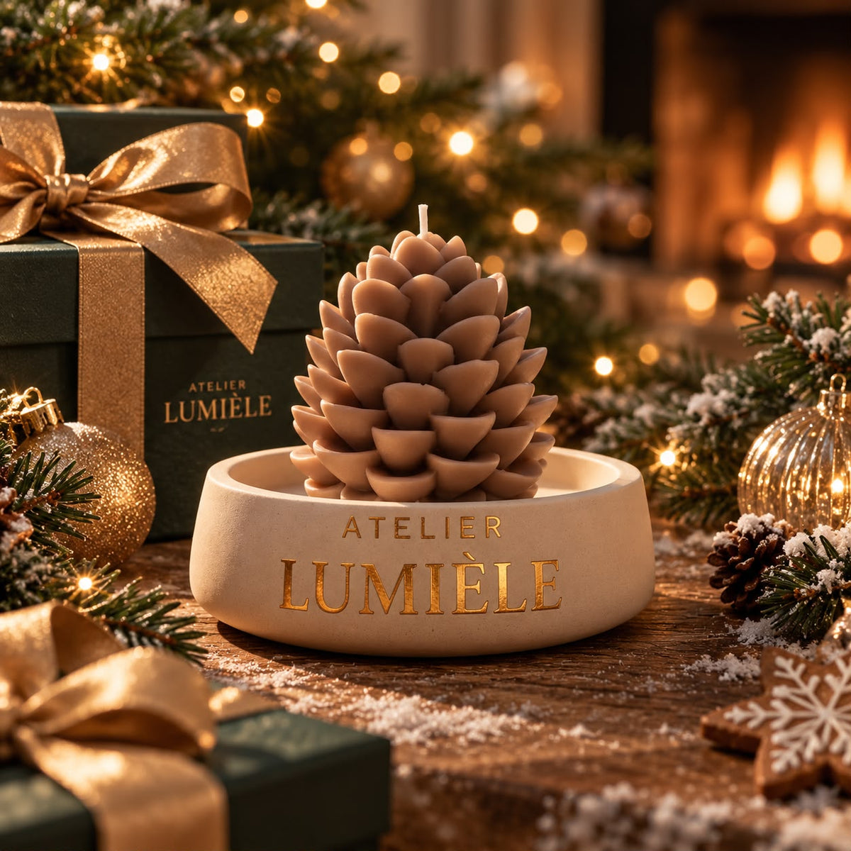 Pine – Sculpted Mineral Vessel (200g)