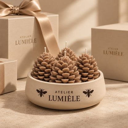 Pine - Sculpted Mineral Vessel – 900g
