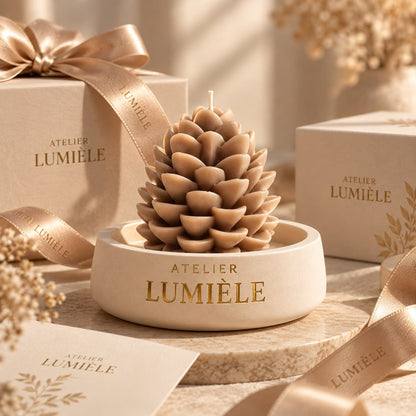 Pine – Sculpted Mineral Vessel (200g)