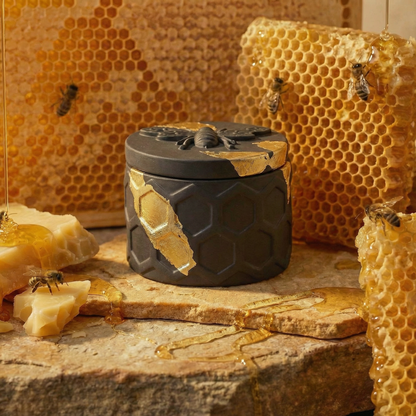 Golden Beeswax Signature – Sculpted Mineral Set (4 x 100g)
